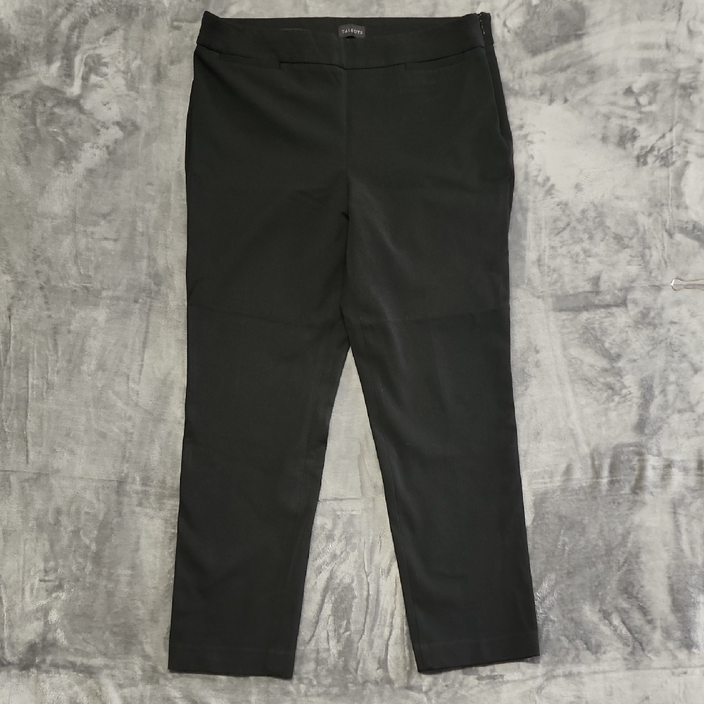 Talbots Refined Bi-Stretch Black Women's Pants sz 14